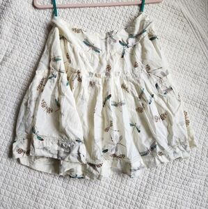 Dragonfly print skirt